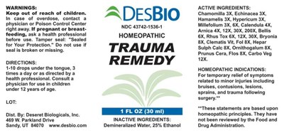 Trauma Remedy (Dsrt134 Trauma Remedy 8 1 19)